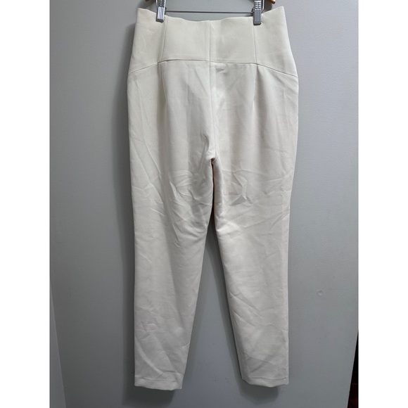 NWT Zara Cream High-waisted Dress Pants Medium - Picture 2 of 6